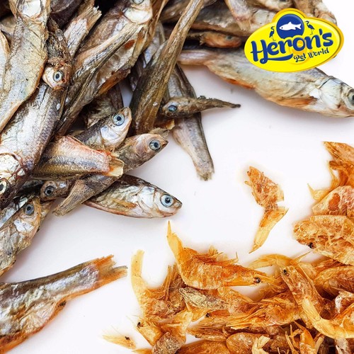 Herons dried shrimp fish - dried,